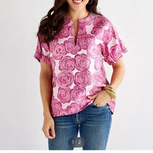 Floral Pink Women's Top
